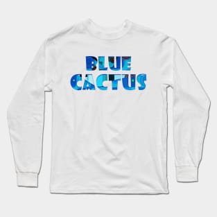 Blue Cactus Long Sleeve T-Shirt